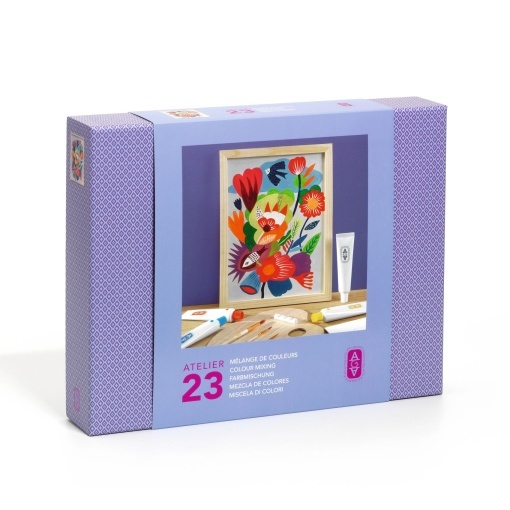 Atelier creativ 23 pentru adulti Pictura Flori, Djeco