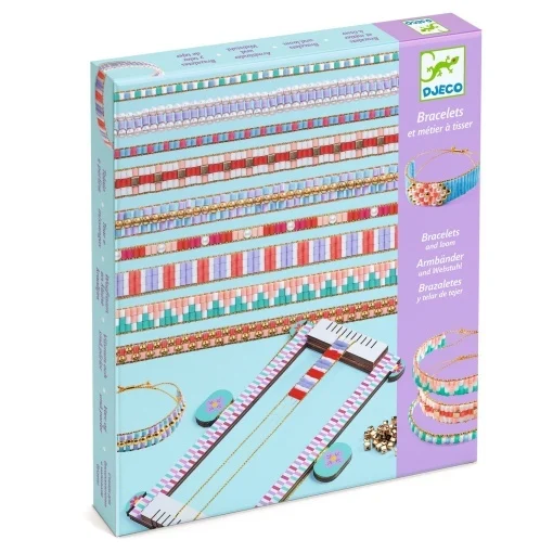 Kit creativ de confectionat bratari din margele, Djeco